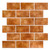Commomy 10 Pcs 3D Peel and Stick Wall Tiles, 11.8"X11.8", 3D Faux Brick Wall Panels Peel and Stick Tiles for Living Room, Bedroom, Brick Backsplash Kitchen, Accent Wall Decor (Amber?