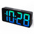Mesqool Dynamic RGB Clock with Large Display Big Bold Numbers,Super Loud Alarm Clock for Bedroom,Heavy Sleepers,USB Charger,Snooze,Ambient Light,Dimmer,Small Bedside Desk Shelf Digital Clock for Teens