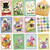 ceiba tree Easter Cards 20 Pcs Retro Bunny Greeting Card Assorted Blank Notes Cards with Envelopes for Classroom Home Office Business