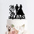 Acrylic Personalized Wedding Cake Toppers Bride And Groom Custom Mr & Mrs Black Silhouette Cake Topper Funny Mirror Cake Decoration Topper for Bridal Shower Engagement Anniversary_186