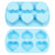 2 Pack Silicone Heart Shaped Ice Cube Chocolate Candy Molds, Heart Ice Cube Trays, Heart Molds for Whiskey, Cocktail, Easy Release Candy Mold, 12 Large Cavity for Ice, Gelatine, Baking, Cake