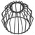 SHERCHPRY Metal Bulb Guard Cage for Hanging Pendant Light Industrial Ceiling Fan Light Bulb Covers Clamp on Lamp Cover Vintage Lampshades for Hanging Lamp - Black