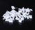 FIBOUND 200 Pack Nail In Cable Clips Ethernet Cable Nails Tacks Clips 7mm for Cat6 Cable - White