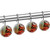 Shower Curtain Hooks, Rust Proof Decorative Shower Curtain Hooks Hangers for Bathroom Curtains, Clothing, British Flag Pattern Vintage Architecture