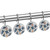 Shower Curtain Hooks, Rust Proof Decorative Shower Curtain Hooks Hangers for Bathroom Curtains, Clothing, Cartoon Animal Sloth and Music