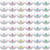 48 Pcs Christmas Gift Tiara Crown Set Princess Crown Dress up Costume Xmas Party Favor Plastic Crown for Girls Women Kids(Delicate Colors)