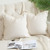 Hckot Throw Pillow Covers 18x18 Set of 2 Striped Pillow Covers with Fringe Chic Cotton Decorative Pillows Square Cushion Covers for Sofa Couch Bed Living Room Farmhouse Decor,Khaki Hckot Throw Pillow Covers 18x18 Set of 2 Striped Pillow Covers with Fringe Chic Cotton Decorative Pillows Square Cushion Covers for Sofa Couch Bed Living Room Farmhouse Decor,Khaki