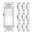 DEWENWILS Paddle Rocker Light Switch, Single Pole, On/Off Rocker Wall Switch, 120V/277V/15A, UL Listed, 10 Pack