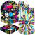 HIPVVILD 80's Party Supplies Plates And Napkins Set - 80s Birthday Party Decorations Tableware Include Dinner Plates, Dessert Plate, Cup, Napkin, 80s Party Decorations Dinnerware | Serve 48