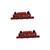 DOITOOL 2pcs Distribution Busbar Screw Terminal Block Marine Battery Terminals Battery Distribution Block Automotive Bus Bar Screws Terminals Bus Bar Terminal Block Bus Bar Rv Red Battery