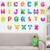 Cute 26 Alphabets ABC Kids Wall Stickers Removable Colorful ABC Letter Eyes Decals Peel and Stick for Baby Nursery Daycare Decor Kids Bedroom Playroom Wall Art Decor