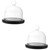 BESTOYARD 2pcs Preserved Flower Dust Cover Mini Cake Plate Cake Display Dome Clear Glass Dome Miniature Food Miniture Decoration Clear Tray Glass Preserved Flower Cover Glass Display Dome