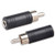 FolioGadgets RCA Male to 3.5mm Female Mono Plug Jack Audio Adapter Connector - 10 Pack