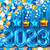 KatchOn, Blue and Gold Graduation Decorations 2023 Set - Giant Pack of 144, Graduation Balloon Arch Kit 2023 | Blue 2023 Balloons, Fringe Graduation Backdrop | Graduation Party Decorations 2023 Blue