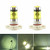 2x H16 5202 LED Fog Light Bulb 100W High Power 2828 SMD Gold Yellow LED Bulbs Projector Fog Driving DRL Light Lamps