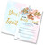 LOTHUY Bear He or She Gender Reveal Party Invitations We Can Bearly Wait Pink Blue Fill in Invites Cards for Neutral Gender Reveal, 4"x6" (20 Invitations and Envelopes)