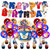Sonic Birthday Party Supplies, Sonic the Hedgehog Party Decorations Included Birthday banner, Cake Topper, Cupcake Topper, Balloons