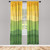Ambesonne Abstract Window Curtains, Green and Yellow Colored Wavy Lines Curves Earth Inspired, Lightweight Decorative 2-Panel Set & Rod Pocket, Pair of - 28" x 95", Green Mustard
