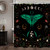 Miyotaa Moth Butterfly Moon Phase Floral Shower Curtain Set 60Wx71H Inches Witchy Gothic Night Moonlit Vintage Botanical Mushroom Mysterious Polyester Waterproof Bathroom Curtain with 12 Hooks