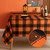 MikiUp Checkered Rectangle Fall Tablecloth - Waterproof, Wrinkle Resistant and Washable Gingham Table Cloth Decorative Table Cover for Outdoor, Indoor Party, 160GSM