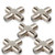 Besmelody 3-Way F-Type Coax Cable Splitter Combiner, Female to 3 Female for Video VCR Antenna TV Cable Satellite 5-Pack