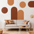 6 Pieces Arch Wall Decal Boho Wall Decal Peel and Stick Modern Polka Dot Decals Arch Wall Stickers Terracotta Wall Decor Art Murals Wall Decal Removable Minimalist Wallpaper for Bedroom Living Room