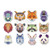 Diamond Animal Decals Northern Lights Starry Sky Stickers Car Motorcycle Bicycle Luggage Helmet Graffiti Patches Skateboard Mac Stickers Random Stickers for Laptop [35Pcs]