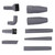 Vacuum Cleaner Nozzle,Multi functional Vacuum Cleaner Accessories Corner Brush Plastic Nozzle Set 32,35mm (Set of 9), Vacuum Cleaner Nozzle,Multi functional Vacuum CleaVacuum Parts Vacuum Accesso