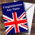 British Flag Union Jack Personalized Congratulations Greetings Greetings Card