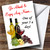 Wine A Day Funny Personalized Birthday Greetings Greetings Card Wine A Day Funny Personalized Birthday Greetings Greetings Card