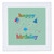 3dRose Happy 100th Birthday, Cupcake with Candle, Balloons, Hat,... - Quilt Squares (qs_350712_6)