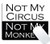 Wknoon Gaming Mouse Pad Custom, Not My Circus Not My Monkey Funny Quotes Black and White