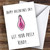 Rude Dirty Get Pussy Ready Sexy Personalized Valentine's Day Greetings Card