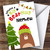 Nephew Sending A Big Bear Hug Personalized Christmas Holiday Greetings Card
