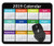 ABin 2019 Calendar Mouse pad Gaming Mouse pad Mousepad Nonslip Rubber Backing