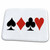 3dRose Playing Cards. Heart. Diamond. Club. Spade. Cool... - Bathroom Bath Rug Mats (rug-218700-1)
