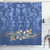 Ambesonne Floral Shower Curtain, Romantic Royal Leaf Pattern Yellow Colored Blossoming Branch Leaves Art, Cloth Fabric Bathroom Decor Set with Hooks, 69" W x 70" L, Marigold Cobalt Blue