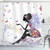 Ambesonne Shower Curtain with Hooks Spring Girl Wings in a Floral Dress Surreal Garden Butterflies Print Cloth Fabric Decorative Home Bathroom Set for Restroom & Guestroom 69" W x 75" L Lavender Blue