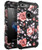 SKYLMW Case for iPhone 6 Plus, Case for iPhone 6s Plus, Three Layer Heavy Duty High Impact Resistant Hybrid Protective Cover Case for iPhone 6 Plus/6s Plus, Rose Flower/Black