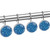 Shower Curtain Hooks, Rust Proof Shower Curtain Rings for Bathroom, Decorative Shower Curtain Hooks Hangers for Shower Curtain Rod, Blue Snowflake Christmas