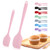 Silicone Spatula, 2 Pcs Spatulas Silicone Heat Resistant, Baking Cooking Spatula Set, Rubber Spatula for Non-Stick Cookware, Dishwasher Safe (Pink)