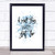 Small Things Inspirational Quote Print Blue Watercolour Poster