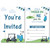 Soiceu Blue Golf 1st Birthday Party Invitations with Envelopes Set of 20 Par-Tee Golf First Birthday Invites Fill in Blank