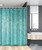 Ambesonne Turquoise Stall Shower Curtain, Small Dot Tiles Shape Simple Classical Creative Design, Fabric Bathroom Decor Set with Hooks, 54" W x 78" L, Turquoise Seafoam