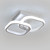 DELIPOP Ceiling Light, Square Modern LED Ceiling Light Fixture, 6500K Cool White Light Acrylic Hallway Light Fixture Ceiling Lamp for Hallway Kitchen Aisle Study Bedroom Living Room (White)