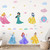 Princess Wall Decals Peel and Stick Girls Fairy Room Decor Removable Wall Sticker Wall Mural for Girls Bedroom Baby Girls Nursery Decor