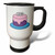 3dRose Rosette - Greetings - Purple Happy Birthday Cake - Travel Mugs (tm-360460-1)