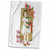 3dRose Vintage Christmas Card with Cute Little Girl Holding a Big Red... - Towels (twl-126204-1)