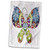 3dRose Butterfly, Flowers, Pattern, Blue, Purple, Green, Yellow - Towels (twl-235926-1)