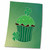 3dRose Florene Holiday Graphic - Green Irish Cupcake - Towels (twl-37315-2)